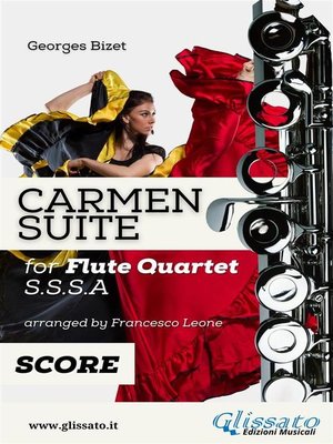 cover image of "Carmen" Suite for Flute Quartet (score)